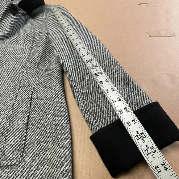 Vintage Preston & York Women's Size Large Plaid‎ Wool Blend Tweed Coat - Picture 12 of 16